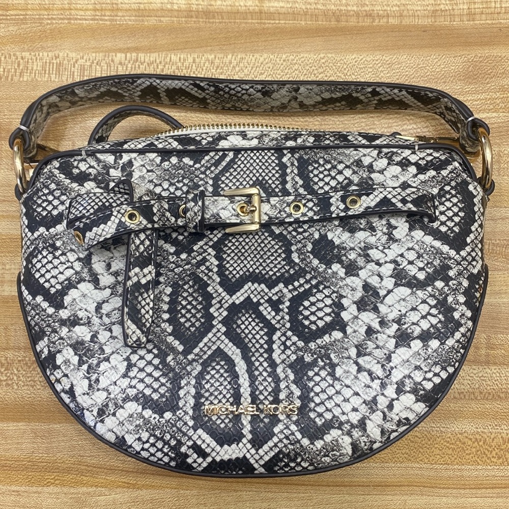 michael kors snake skin crossbody\ handbag